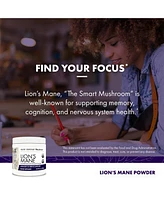 Host Defense Lion's Mane Powder - Brain Health Support Supplement - Mushroom Supplement to Support Focus & Memory Function
