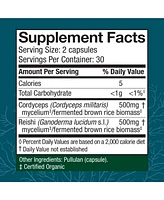 Host Defense CordyChi Capsules - Energy & Immune Support Supplement