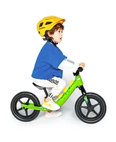 RoyalBaby Dinosaur 12 Inch Magnesium Frame Toddler Kids Balance Bike, Green