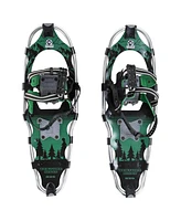 Yukon Charlie's Advanced 8x25 Inch Men's Snowshoe Kit with Aluminum Poles & Bag