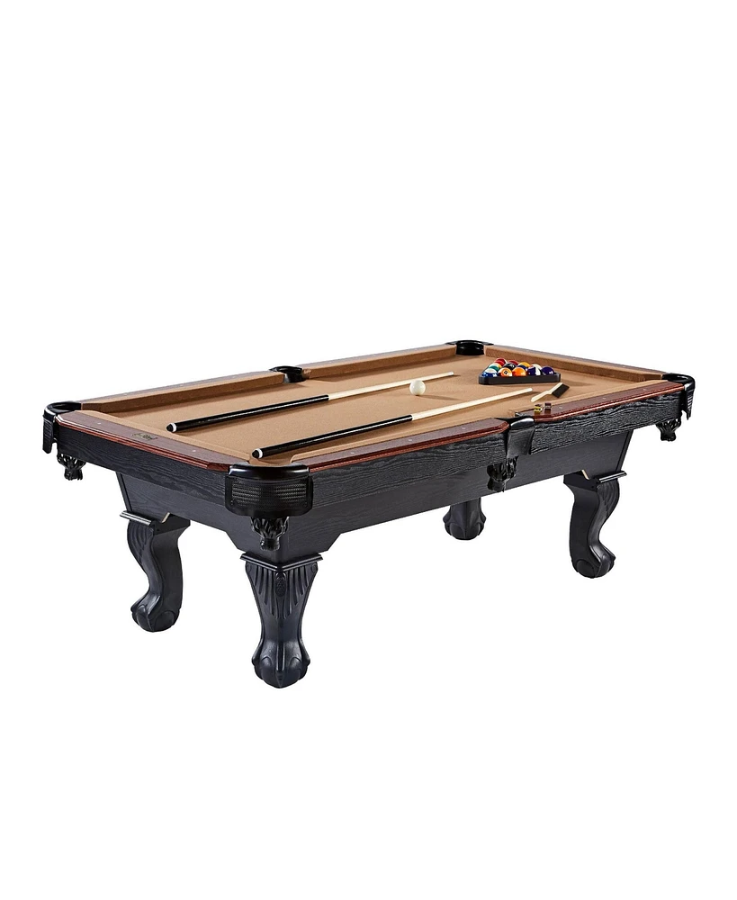 Barrington Billiards 7.5' Belmont Drop Pocket Table w/Pool Ball & Cue Stick Set