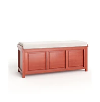 John Louis Home Solid Wood Open Top Storage Bench