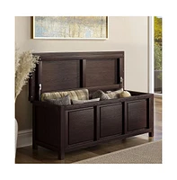 John Louis Home Solid Wood Open Top Storage Bench