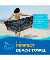 Ben Kaufman Terry Beach & Pool Towel - Absorbent & Fast Drying Towel - Oversized Soft Cotton Towel for Swimming & Travel