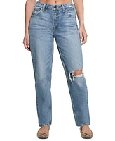 Guess Women's High-Rise Straight-Leg Mom Jeans