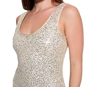 Guess Women's Georgia Sequinned Bodycon Dress