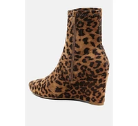 London Rag Yara Microfiber Wedge Sock Boots