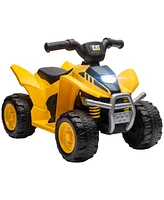 Qaba Cat Licensed Kids Atv with Horn, Led Headlights for 18-36 Months