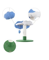 The Licker Store Sami Modern Jute Cloud Cat Tree with Scratching Post