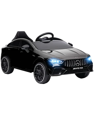 Qaba Mercedes-Benz Amg Licensed 12V Kids Ride on Car w/ Remote,