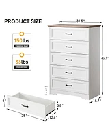 gaomon Modern Drawers Dresser, Chest of Drawers Closet Organizers and Storage Clothes