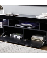 Slickblue Fashionable Tv Stand Cabinet Stylish Entertainment Center and Console for Modern Living Spaces