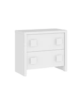 Homsee White Storage Dresser Organizer With 2 Drawers