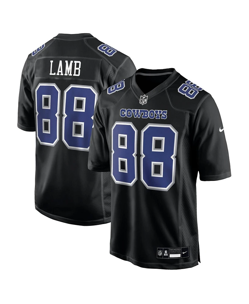 Nike Men's CeeDee Lamb Carbon Black Dallas Cowboys Fashion Game Jersey