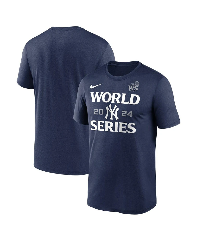 Nike Men's Navy New York Yankees 2024 World Series Authentic Collection Legend T-Shirt