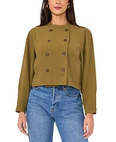 Vince Camuto Women's Double-Breasted Cropped Jacket