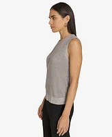 Calvin Klein Women's Ribbed Sweater-Knit Sleeveless Top