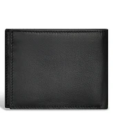 Champs Men's Iconic Collection Leather Center Wing Wallet