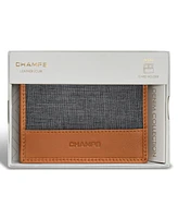 Champs Men's Denim Collection Leather Cardholder