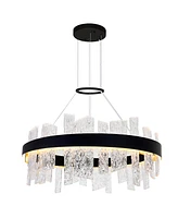 Cwi Lighting 14" Metal Guadiana Led Chandelier