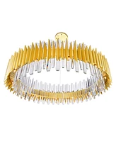 Cwi Lighting 12" Metal Cityscape 24 Light Chandelier