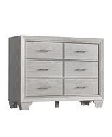 gaomon 6 Drawer Dresser for Bedroom, Wooden White Dresser