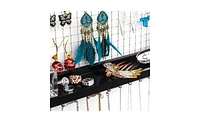 Slickblue Wall-Mounted Jewelry Manager Elegant Jewelry Stand for Organized Storage and Display