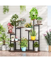 Tribesigns Plant Stand Indoor, Multi-Tiered 11 Potted Plant Shelf Flower Stands, Tall Plant Rack Display Holder Planter Organizer