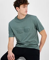 Hugo by Boss Men's Detori Regular-Fit Logo Embossed Graphic T-Shirt, Exclusively at Macy's