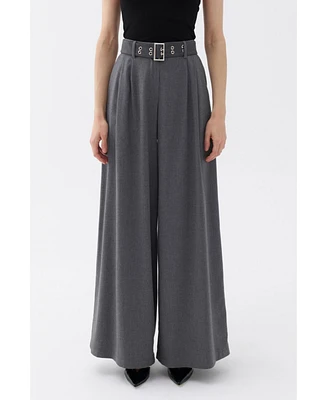 Nocturne Women's Wide Leg Flowy Pants