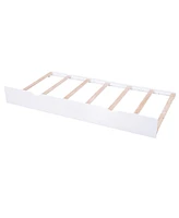 Slickblue Queen Size Storage Platform Bed with Pull-Out Shelves and Twin Xl Trundle Bed