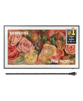 Samsung LS03D 55" 4K The Frame Qled Hdr Smart Tv with Slim-Fit Wall Mount & 8K Hdmi Cable