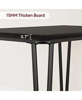 gaomon Dining Table for 2, Small Square kitchen Dinner Table Set for 2,Space Saving Wood Modern Dinette With Upholstered,3 Piece