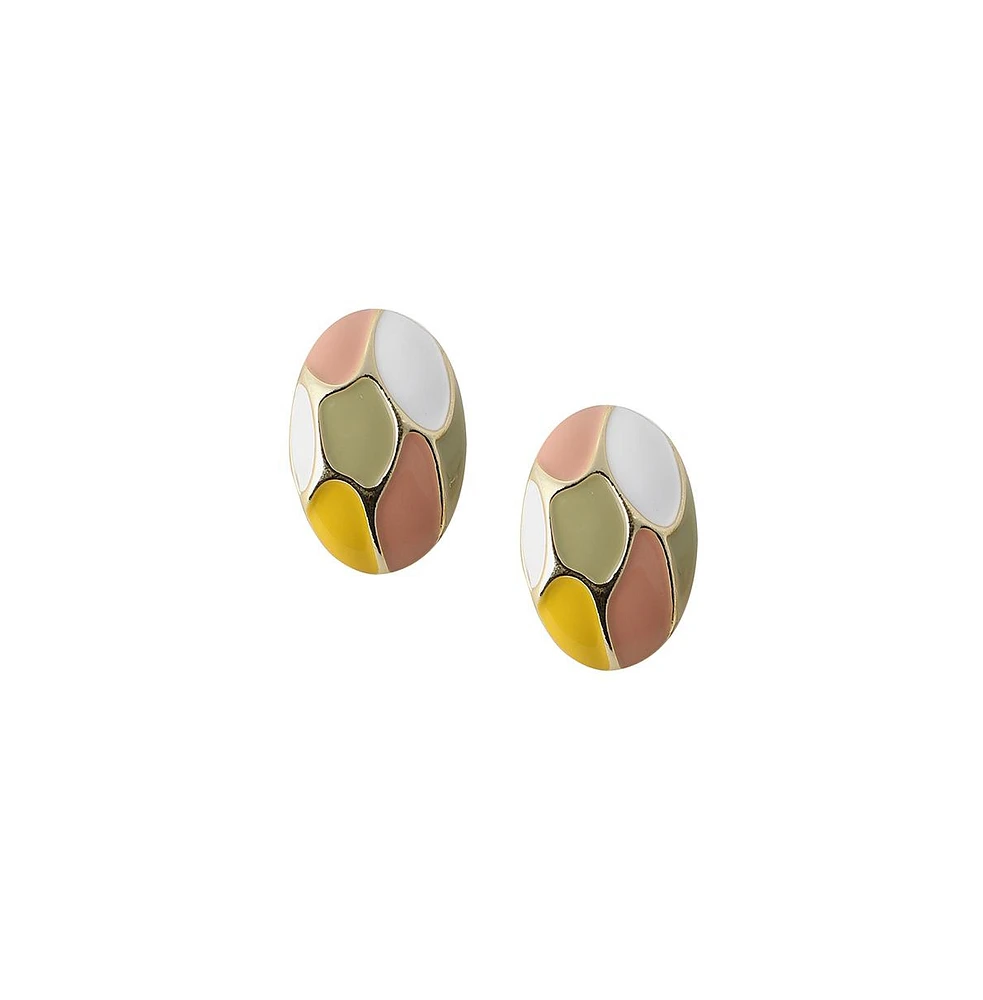 Sohi Women's The Python Stud Earrings