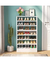 Tribesigns 8-Tier Tall Shoe Rack for Entryway, Shoes Storage Organizer, Wooden Shoe Storage Cabinet Shoe Stand