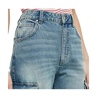 Cotton On Women's Curvy Cargo Wide Jean