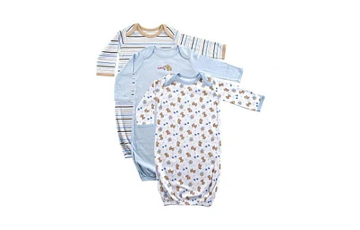 Luvable Friends Baby Boys Cotton Gowns Nautical, 0-6 Months