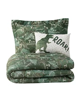 Alex + Bella Dino Forest Green -Piece Microfiber Comforter Set