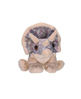 Wild Republic Cuddlekins Mini Triceratops Stuffed Animal, 8 Inches