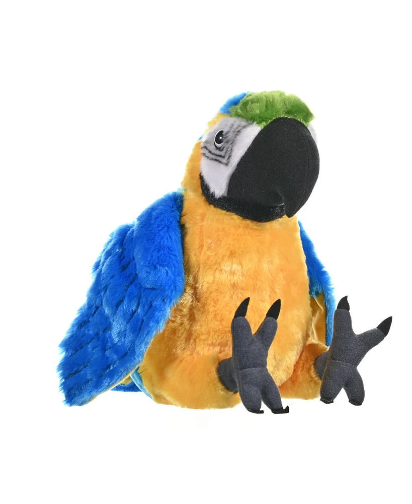 Wild Republic Cuddlekins Blue & Yellow Macaw Stuffed Animal, 12 Inches