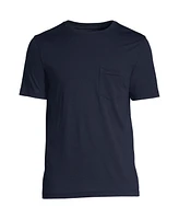 Lands' End Men's Tall Short Sleeve Supima Tee With Pocket