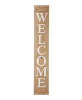 Glitzhome Wooden Welcome Porch Sign