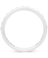 Men's Diamond Comfort Fit Band Ring (1 ct. t.w.) 14k White Gold (also Yellow Gold)