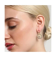 Sohi Women's The Floret Drop Earrings