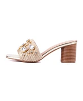 New York & Company Raquelle Women's Wood Heel Mule