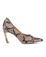 New York & Company Women's Kailynn- Pointy Textured Pump Heels