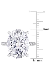 Lab Grown Moissanite Engagement Ring (8 ct. t.w.) 10k White Gold