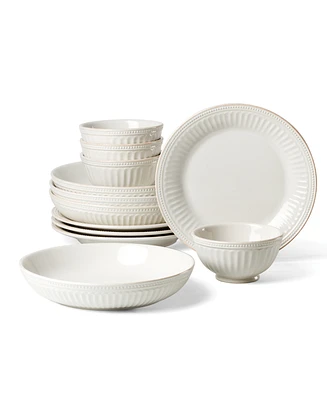 Lenox French Perle Groove 12 Pc. Dinnerware Set, Service for 4