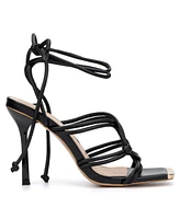 New York & Company Women's Christa High Heel Lace Up Sandal