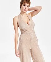 Guess Women's Sequin Halter Jumpsuit